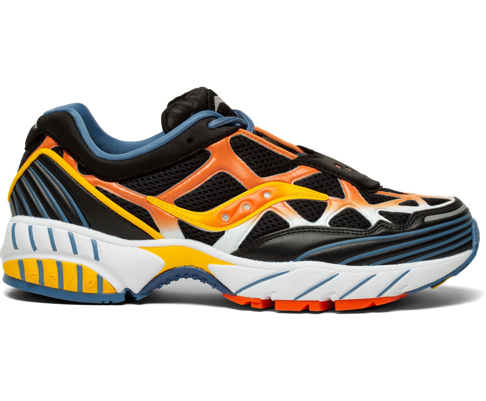 Originals Saucony Grid Web Hombre Negros Naranjas Amarillos | México 366WNBY